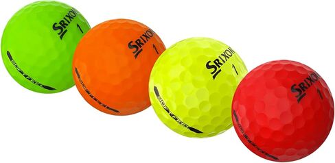 كرات جولف معاد تدويرها لمزيج ألوان Srixon - كرات جولف مستعملة بحالة جيدة - تتضمن حقيبة شبكية - (24-48) عبوة، متعددة الألوان in Kuwait