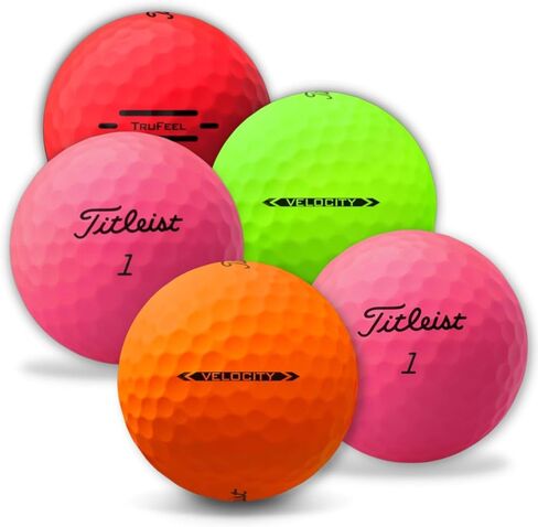 Golf Ball Monkey Cheap Matte Recycled for Titleist Velocity Golf Balls Matte & for Titleist Trufeel Golfballs Good Condition Used Bright Colored Balls Matte in Kuwait