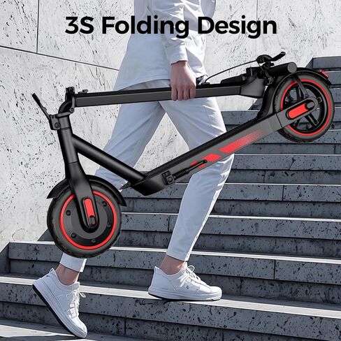 EGGKING Electric Scooter Adults, 500W Motor E-Scooter, 25 MPH Top Speed and 22 Miles Range, Foldable Escooter with Dual Braking and App Control in Kuwait