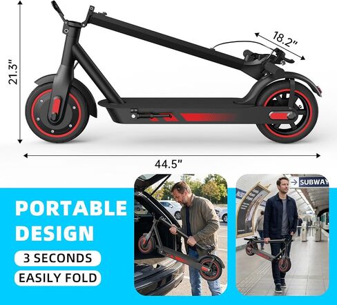 EGGKING Electric Scooter Adults, 500W Motor E-Scooter, 25 MPH Top Speed and 22 Miles Range, Foldable Escooter with Dual Braking and App Control in Kuwait