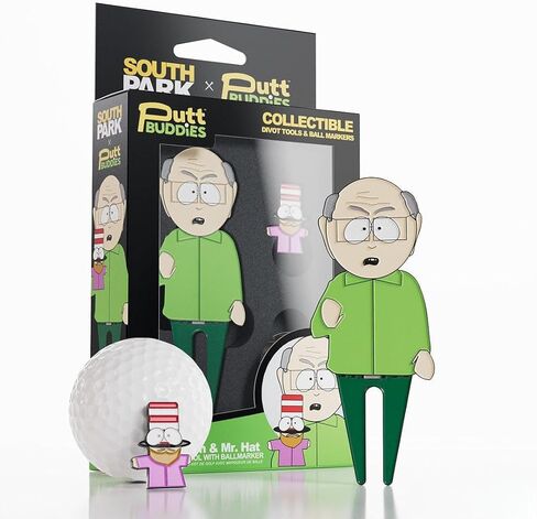 أداة South Park Mr. Garrison Golf Divot وMr. Hat Ball Marker - مجموعة هدايا الجولف المغناطيسية القابلة للتجميع مع مشبك قبعة وقصدير للاعبي الغولف in Kuwait