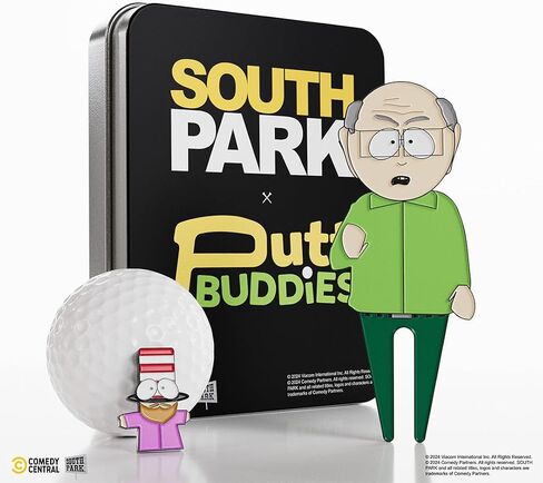 أداة South Park Mr. Garrison Golf Divot وMr. Hat Ball Marker - مجموعة هدايا الجولف المغناطيسية القابلة للتجميع مع مشبك قبعة وقصدير للاعبي الغولف in Kuwait