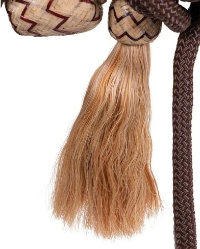 Schneiders Double S One Ear Bosal Set | Complete One Ear Bosal Set, Adjustable Size, Comfortable for Sensitive Noses, Basketweave Tooled Design, Soft Poly Mecate | in Kuwait