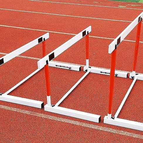 Agility Hurdles for Track and Field Training, Adjustable Height Athletic Workout Obstacles, Portable Sport Training Pole Set in Kuwait