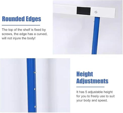 Adjustable Track and Field Hurdles for Adults 30-42in Agility Training Poles Professional Outdoor Workout Equipment for Athletes in Kuwait