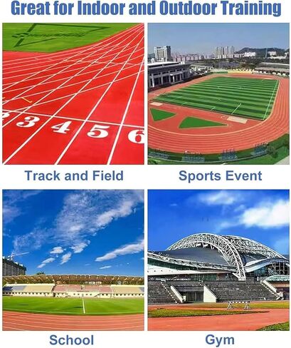 Adjustable Track and Field Hurdles for Adults 30-42in Agility Training Poles Professional Outdoor Workout Equipment for Athletes in Kuwait