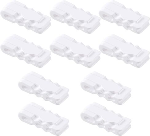 SmallCat 10 Pack Storage Bags Sealing Clip, Vacuum Storage Bags Sealing Clip Reusable Zipper Labor Saver Sliding Grip for Bags Space Saving Clothes Bedding and Food Preservation in Kuwait