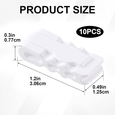 SmallCat 10 Pack Storage Bags Sealing Clip, Vacuum Storage Bags Sealing Clip Reusable Zipper Labor Saver Sliding Grip for Bags Space Saving Clothes Bedding and Food Preservation in Kuwait