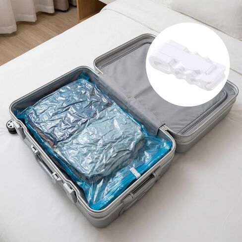 SmallCat 10 Pack Storage Bags Sealing Clip, Vacuum Storage Bags Sealing Clip Reusable Zipper Labor Saver Sliding Grip for Bags Space Saving Clothes Bedding and Food Preservation in Kuwait