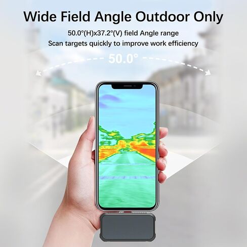Thermal Camera for Android, ISR 512x384 Image Super-Resolution Fully Adjustable, 256X192 IR Resolution Thermal Imaging Camera, 25Hz Uncooled VOx IRFPA Thermal Alert in Kuwait