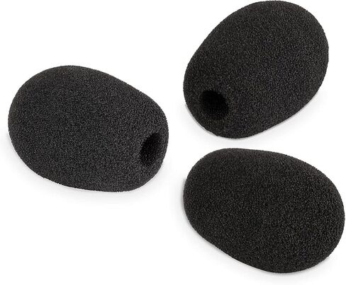 LEFXMOPHY Windscreen Compatible for Razer BlackShark V3, V3 Pro Gaming Headset Microphone Pop Filter Protector, 3-pack Black Foam Cover Accessories in Kuwait