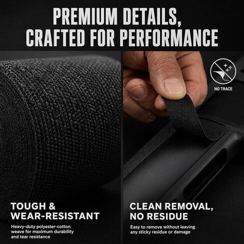 2 Rolls Tactical Grip Tape, Matte Non-Slip Wrap for Gun, Sports & Tool | 1" x 82"Ft Goon Grip Tapes, Heavy-Duty Fabric, Non-Reflective Matte, Residue-Free Removal, Slip-Proof Grip,Multi-Purpose Use in Kuwait