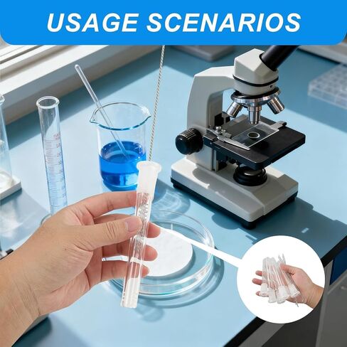 6 Pack Borosilicate Glass Tube Set with 2 Cleaning Brushes, Clear Heat Resistant Glass Sticks, Utility Replacement Glass Set for Laboratory, DIY Craft and General Use in Kuwait