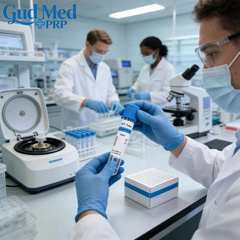 10 Pack Lab-Grade GFC Glass Tubes 10 mL with Separation Gel, Sterile Individually Wrapped, for Research Use Only by GudMedPRP in Saudi Arabia