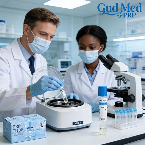10 Pack Lab-Grade GFC Glass Tubes 10 mL with Separation Gel, Sterile Individually Wrapped, for Research Use Only by GudMedPRP in Saudi Arabia