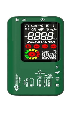 S30 مقياس رقمي متعدد لقياس درجة الحرارة بالأشعة تحت الحمراء 15 فولت، جهاز اختبار LED ثنائي التيار المتردد، جهاز اختبار الجهد الكهربائي القابل لإعادة الشحن (S30 أحمر) in Kuwait