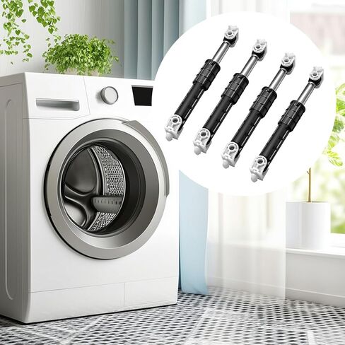 4PCS W11415987 Washer Shock Absorbers Compatible with Whirl-pool for Ma-ytag Washing Machine, Replaces WPW10261492 WPW10312625 4958120 AP6980109 PD00056319 in Kuwait