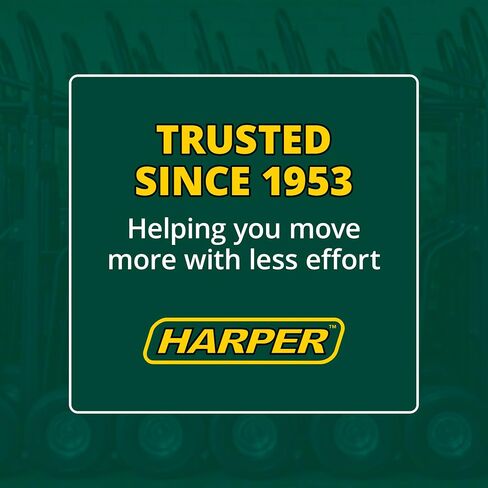 شاحنة يدوية فولاذية من Harper Trucks K54B85C، سعة 600 رطل، عجلتين مع مقبض مستمر، عجلات مطاطية صلبة مقاس 8 بوصة للحركة والمستودعات والتخزين والمشروعات المنزلية in Kuwait