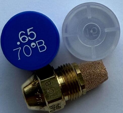 فوهة موقد الزيت، .65 70 ب، غطاء أزرق للرذاذ الصلب .65 70 ب فوهة الزيت .65 جالون في الدقيقة مع رذاذ صلب بزاوية 70 درجة in Kuwait