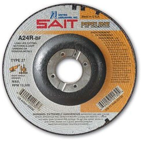 United Abrasives - Sait 22042 Depressed Center Wheel T27 A24R 6"x 1/8" x 7/8" 24 Grit Aluminum Oxide - Pkg Qty 25, (Sold in packages of 25) in Kuwait