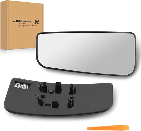 استبدال زجاج مرآة جانبية للسائق من maxpeedingrods لسيارة Ford F-150 2015-2021، لسيارة Ford F-250 F-350 F-450 F-550 2017-2022 مرآة جانبية مع حامل خلفي FL3Z17K707V FL317K707U in Kuwait