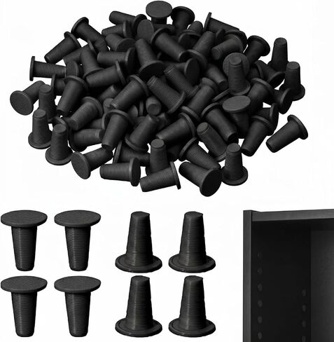 Fuutreo 120 Pcs White Hole Plugs Covers Caps Compatible with IKEA Kallax Bookcase Cabinet Shelving 3.5mm Furniture Hole Fillers Compatible with Billy Bookshelf for a Seamless Built in Look in Kuwait