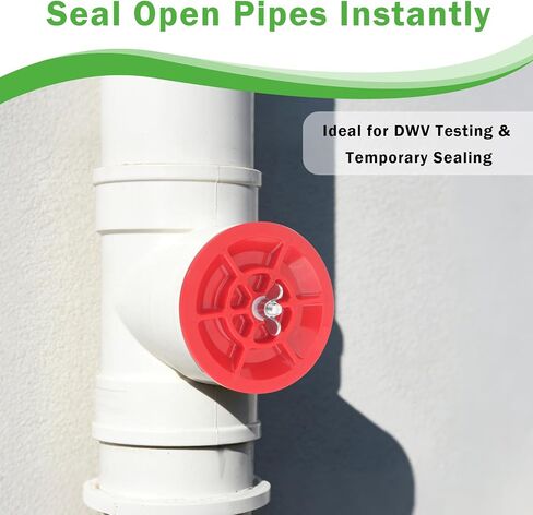 End of Pipe Gripper Plug, Mechanical Test Plug for Plumbing Pipe, ABS Expansion Plug for Pressure Testing and Temporary Sealing, Fits 3 Inch Pipe, 2 Pack in Kuwait