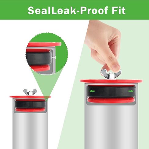 End of Pipe Gripper Plug, Mechanical Test Plug for Plumbing Pipe, ABS Expansion Plug for Pressure Testing and Temporary Sealing, Fits 3 Inch Pipe, 2 Pack in Kuwait