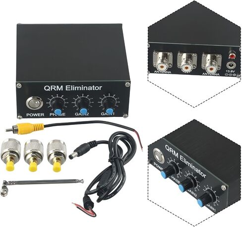 QRM For ELIMINATOR For X-Phase (1-30 MHz) HF Bands, 2Nd Gen Noise Canceller With Metal Shell, PTT Control & Auxiliary Antenna Input in Kuwait