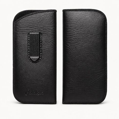Slip-In Eyeglass Pouch Pocket Clip Black Lightweight Protective Sleeve Case Holster Glasses Eyewear in Saudi Arabia