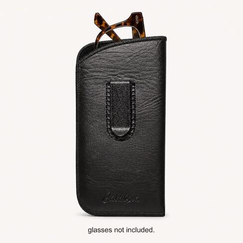 Slip-In Eyeglass Pouch Pocket Clip Black Lightweight Protective Sleeve Case Holster Glasses Eyewear in Saudi Arabia