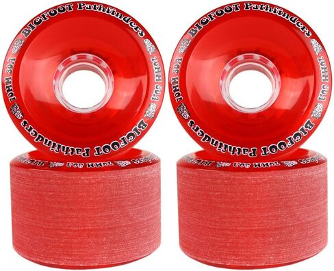 عجلات Bigfoot Freeride Longboard Wheels Stoneground Pathfinders، أحمر 70 مم in Kuwait
