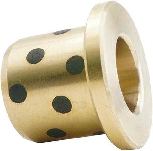 الجرافيت النحاس جلبة ID 15MM OD 18 21MM H 10 12 15 20 25 30 40 50MM ذات حواف برونزية مشربة الجرافيت Oilless بوش تحمل (5PCS، 28X3 15X21X40) in Kuwait