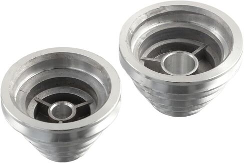 Aluminum Pagoda Pulley Wheel for Benchtop Drill Press, 5-Step Transmission Wheel for A-Type V-Belt, Motor Shaft Drive, 14mm or 22mm Bore(2pcs set) in Kuwait