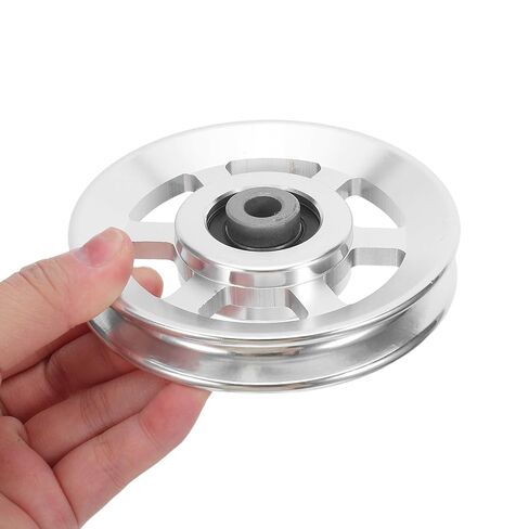 Toddmomy Gym Pulley Attachment Aluminum Alloy Silent Cable Pulley Wheel for Home Gym Equipment Compatible with Upper Limb Exercise 4.13 Inch in Kuwait