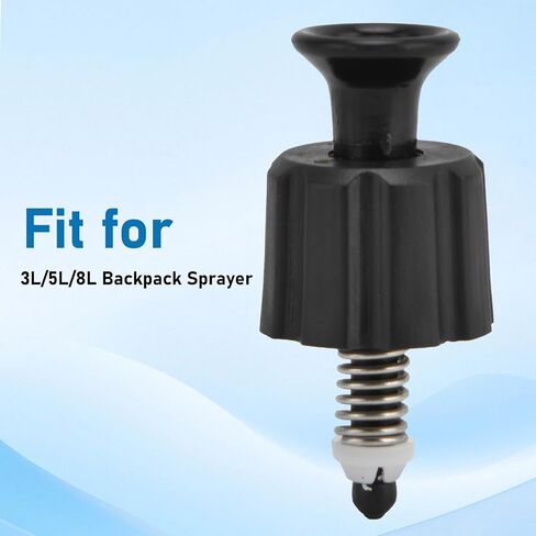Pressure Relief Valve, PP Automatic Safety Valve Accessory Garden Lawn Sprayer Replacement Parts for 3L5L8L Backpack Sprayer (Black) in Kuwait