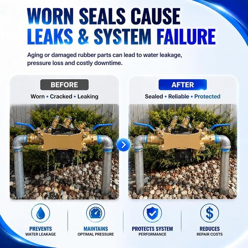 استبدال لـ Wilkins RK1-375R 1" موديل 375 375ST 375XL مجموعة إصلاح مطاطية لمنع التدفق الخلفي، حلقات دائرية بديلة، أجزاء صمام الفحص والتخفيف، تتضمن مادة تشحيم in Kuwait