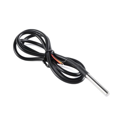 5Pcs DS18B20 Digital Temperature Sensor Waterproof Stainless Steel Probe 1m Connecting Wire for Industrial and Lab Use in Kuwait
