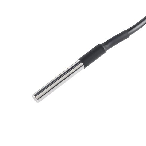 5Pcs DS18B20 Digital Temperature Sensor Waterproof Stainless Steel Probe 1m Connecting Wire for Industrial and Lab Use in Kuwait