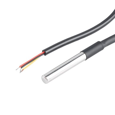 5Pcs DS18B20 Digital Temperature Sensor Waterproof Stainless Steel Probe 1m Connecting Wire for Industrial and Lab Use in Kuwait