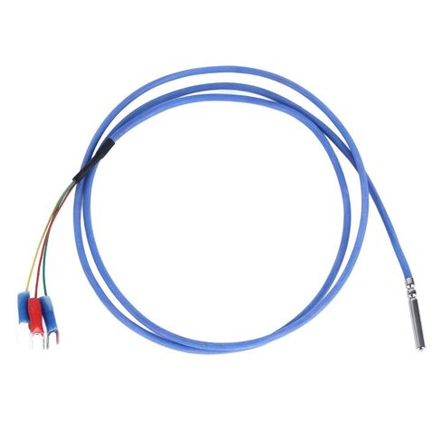 PT100 مسبار مستشعر درجة الحرارة 4x30 مم - مسبار RTD مقاوم للماء مع سلك PTFE مطلي بالفضة لمراقبة درجة الحرارة الصناعية 1 متر in Kuwait