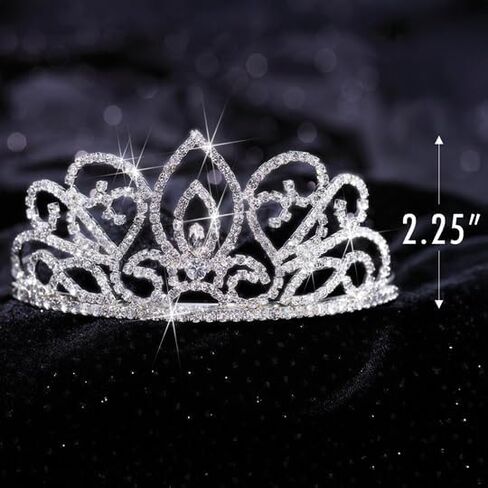 Blue Satin King Crown and Queen Tiara Royalty Set in Saudi Arabia