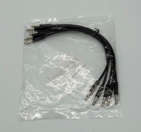 Luigi's Modular mPatch Mini Eurorack Patch Cables - Black 15 cm (6 in) 5 Pack in Kuwait