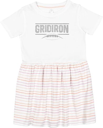 inktastic Gridiron Football Toddler Dress in Kuwait