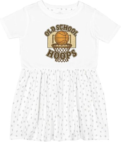 inktastic Vintage Basketball Toddler Dress in Kuwait