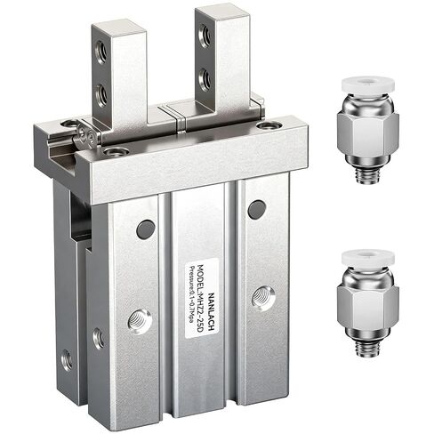 NANLACHPمخلب أسطواني صغير متوازي للإصبع، 1-1/2 بوصة (40 مم) مع مغناطيسي (MHZ2-40D) in Kuwait