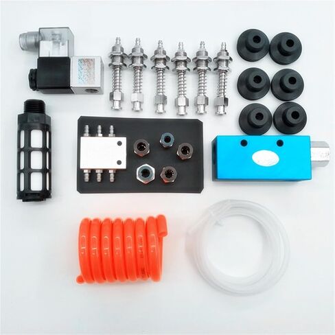 Vacuum Suction Cup Industrial Manipulator Fittings Vacuum Generator air Exhaust Solenoid Valve tracheal Muffler Fittings(Set 1 Black) in Kuwait