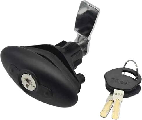 RV Cabin Door Lock Trailer Recreational Vehicle Compression Seal Compartment Oval Handle Rotary 1Pcs(XK263Open) in Kuwait
