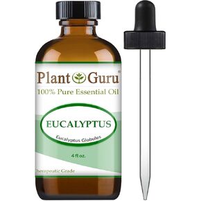 Eucalyptus Essential Oil 4 oz 100% Pure Undiluted Therapeutic Grade for Aromatherapy Diffuser, Sinus Relief, Allergies, Cough, Nasal and Chest Congestion