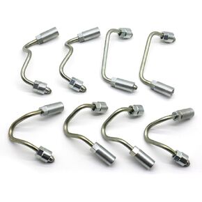 97371994 Fuel Injector Line Kit 8pcs for Chevy GMC 6.6L Duramax LMM 2006 2007 2008 2009 2010 Stainless Steel Fuel Injection Injector Lines Set